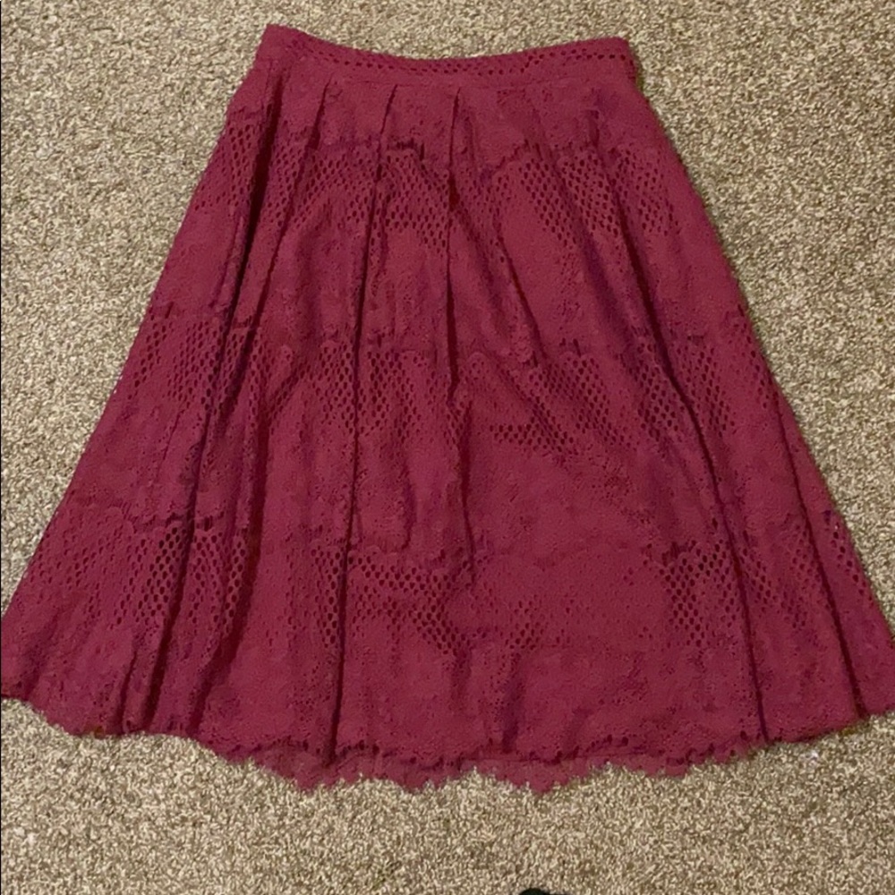 Maroon Skirt